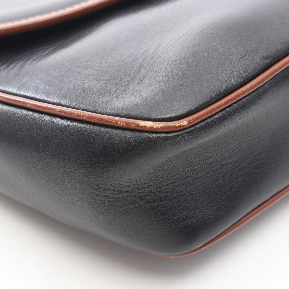 Celine CELINE Shoulder Bag Handbag Leather Women's Black/Brown - Picture 8 of 15